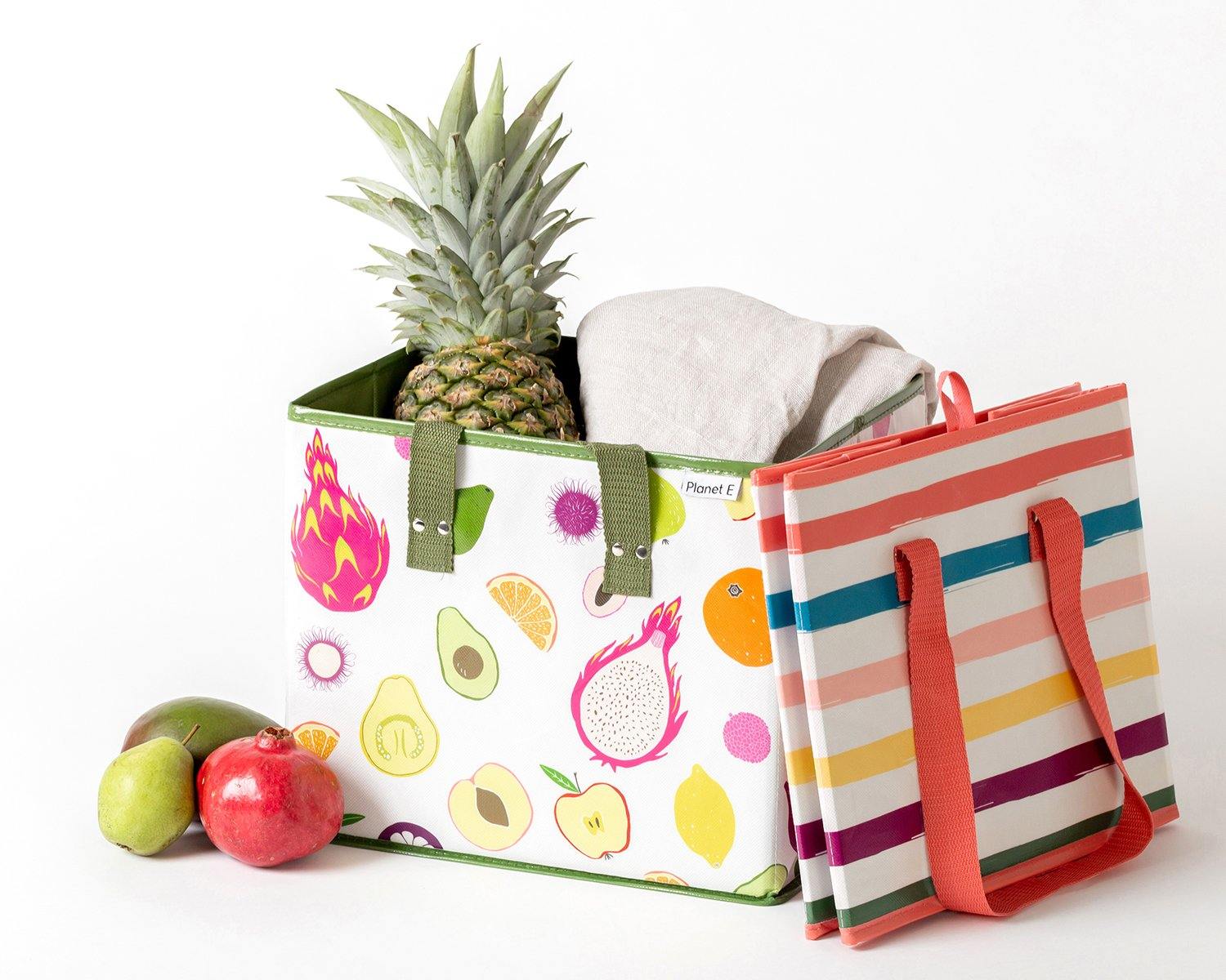 FRUITS AND STRIPES | SET OF 2 | FRUITS & MULTI | Planet E .