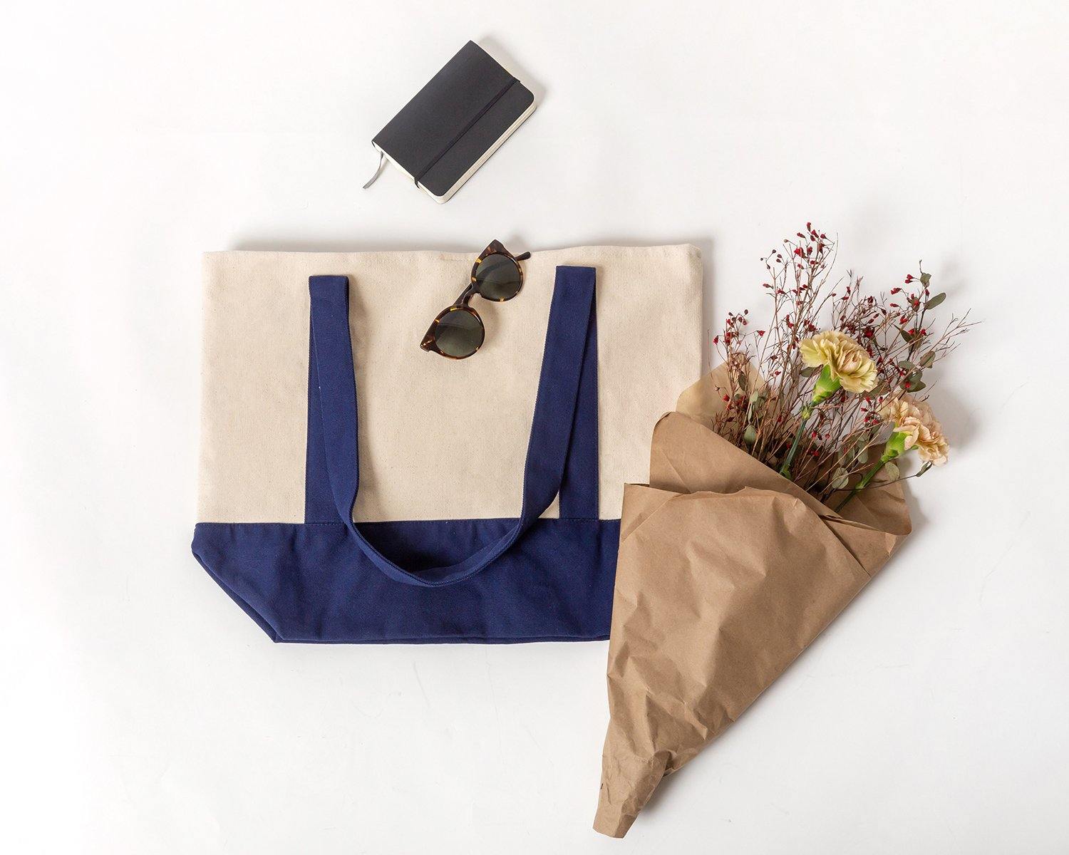 DELUXE CANVAS TOTE BAG | Planet E .