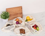 REUSABLE COTTON PRODUCE BAGS | SET OF 5 | Planet E .